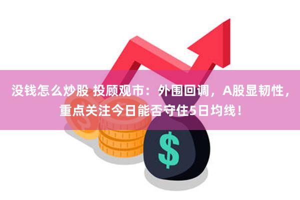 没钱怎么炒股 投顾观市：外围回调，A股显韧性，重点关注今日能否守住5日均线！