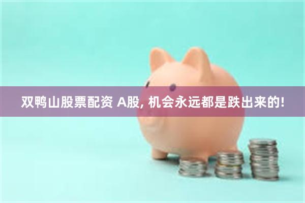 双鸭山股票配资 A股, 机会永远都是跌出来的!